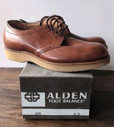 靴 60s Grenson Brown Plain Toe Blucher Alden plain toe pebble - Gem
