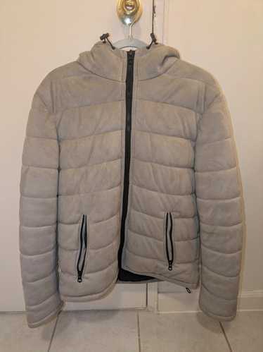 Zara faux suede puffer jacket best sale