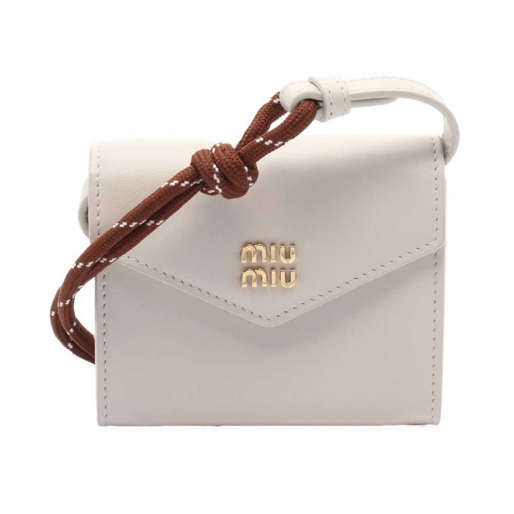 Miu Miu Miu Miu Miu Miu Coin Case Leather Coin Ca… - image 1