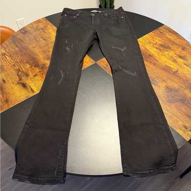 ☆国内完売VALABASAS\"FURY\" Black Stacked Jeans FURY