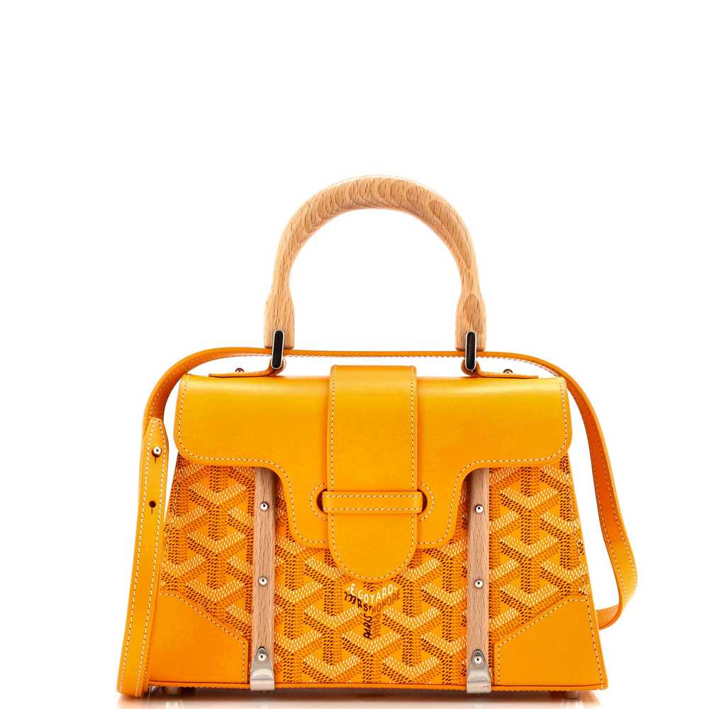 GOYARD Structured Saigon Top Handle Bag Coated Canvas with
