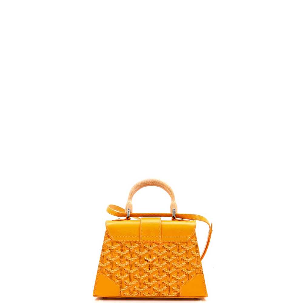GOYARD Structured Saigon Top Handle Bag Coated Canvas with