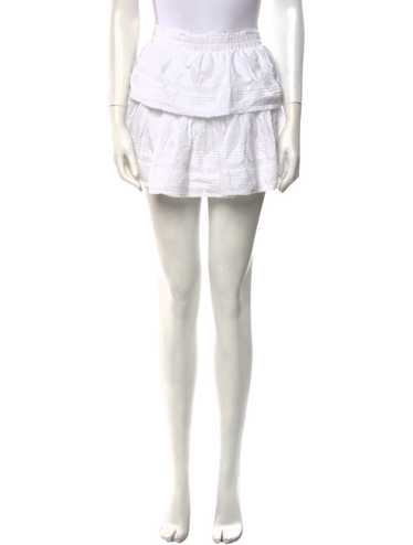 LoveShackFancy Skirt White Lace & Ruffle Accents … - image 1