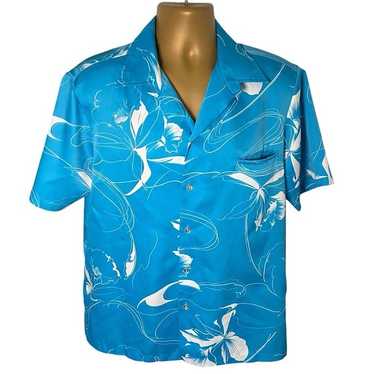 ビンテージアロハシャツ 50s Andrade 50's Andrade Silk Hawaiian shirt made in Hawaii 【XL位】 50
