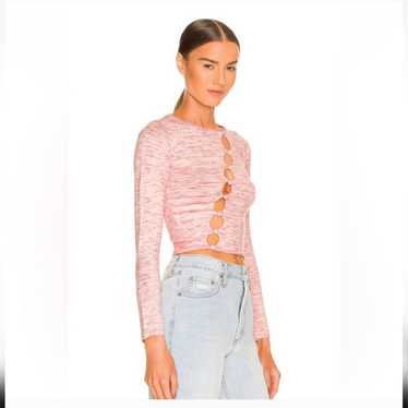 Superdown Kai Button Front Sweater Top Medium - image 1