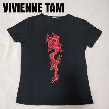 VIVIENNE TAM blue dragon design sweat