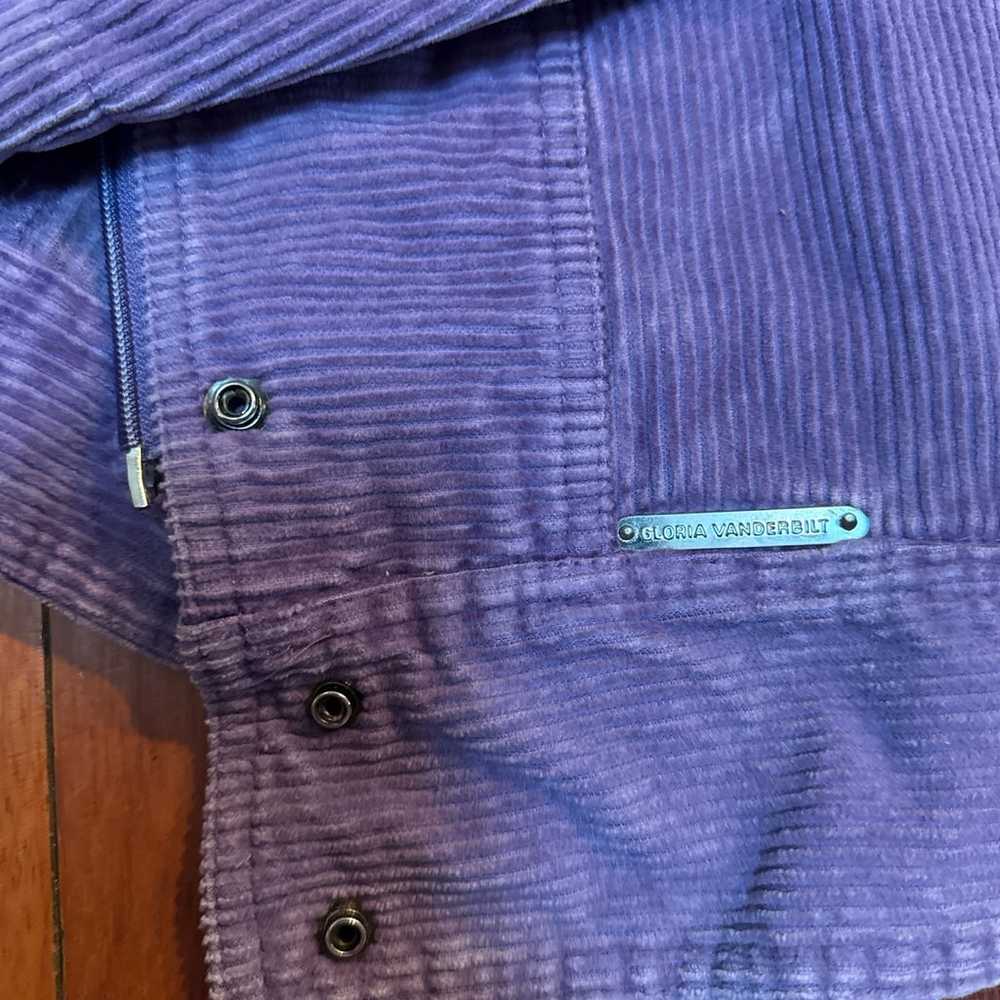 Vintage Gloria Vanderbilt for Murjani Corduroy Jacket – Size Medium – 100% Cotto - Image 3