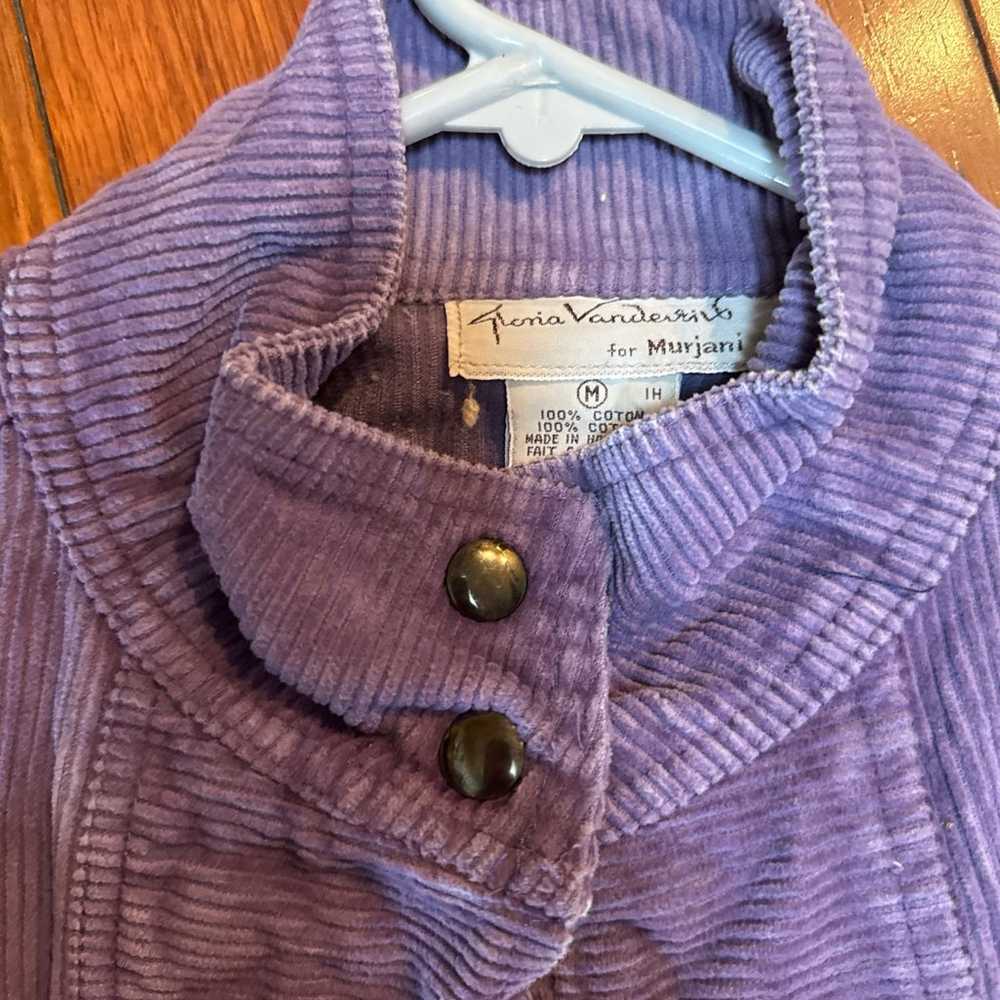 Vintage Gloria Vanderbilt for Murjani Corduroy Jacket – Size Medium – 100% Cotto - Image 4