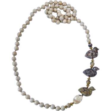 【JORDAN CRAIG】Leopard Jasper Beaded Necklace Leopard Jasper Beaded Necklace