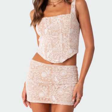 Edikted Women's Skirt - White/Cream - XS – Edikte… - image 1
