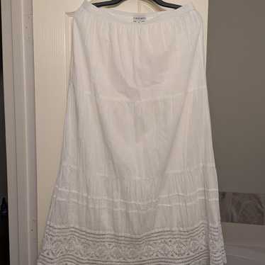 Women's Skirt - White - M – Studio West white max… - image 1