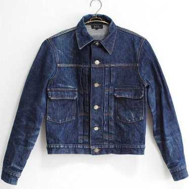 【A.P.C】FEMME 3rd DENIM JKT Vintage wash A.P.C. Washed Stretch New Denim Jacket | Shopbop