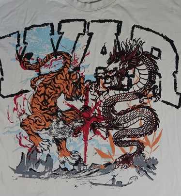 STELLAMcCARTNEY◆Tiger Print Back Oversized Shirt/34/WHT/アニマル/620093 3ES210// Stella McCartney Other Tiger Print Back Oversized Shirt 34
