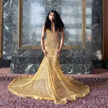 Yellow gold dress - Gem