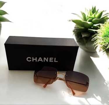 CHANEL Y2K CH 4099 125/13 55mm Gold Half-Rim Cocomark