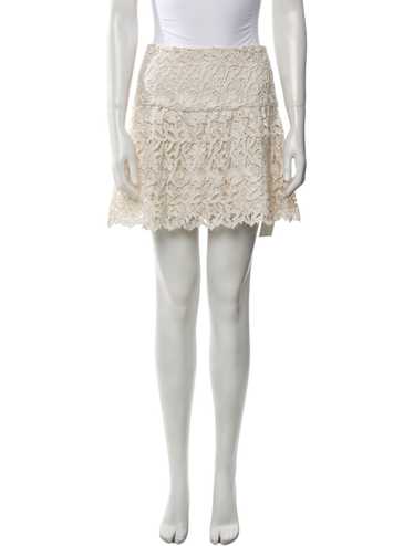 Alice + Olivia Skirt White Lace Pattern - image 1