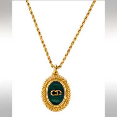 松*様 Christian Dior グリーンジュエリーセット Christian Dior Vintage 1980s Gripoix Emerald Octagon