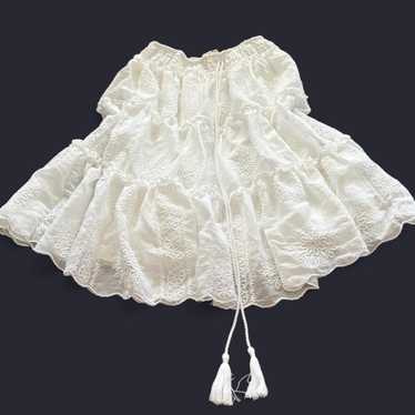 Free People Women's Skirt - White - S – Blu Peppe… - image 1