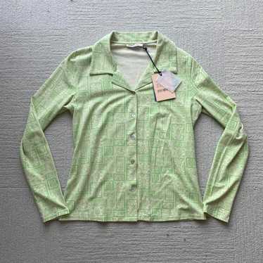 Paloma wool green button - Gem