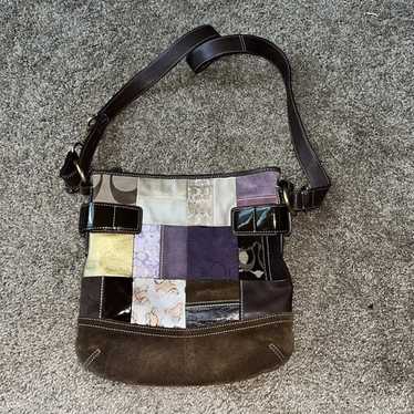 Patchwork coach handbag - Gem