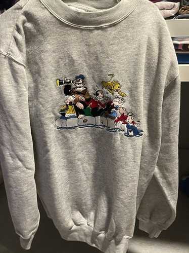 オリーブ ポパイ ヴィンテージ スウェット キャラクター '90s レディース 古着 90s UK製 Popeye ポパイ＆オリーブ ダンス
