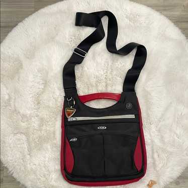 NWOT Tumi x Ducati collab crossbody messenger flap red black