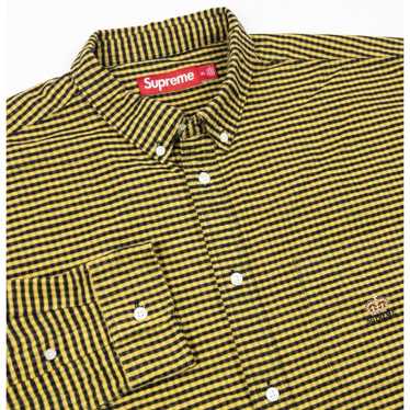 Supreme ボタンダウンシャツ L イエロー
