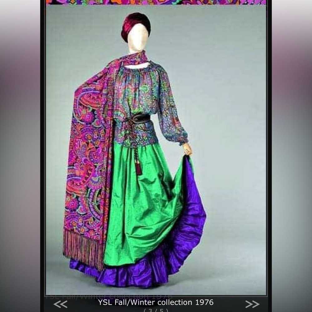 Albert Nipon Albert Nipon wool challis Russian sc… - image 2