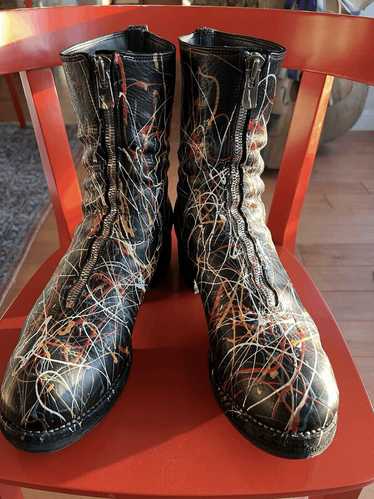 GUIDI 41 PL2 超レアモデル グイディ GUIDI PL2 Long Front Zip Boots Double Sole （Black