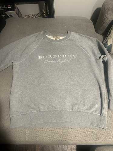BURBERRY London England JARRAD スウェット M $510 NWT BURBERRY JARRAD WHITE COTTON ICON STRIPE COLLAR