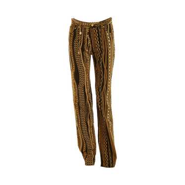 Roberto Cavalli SS パンツ ベージュ系 Made In Italy ROBERTO CAVALLI Spring Summer 2001 Print Denim Pants | eBay