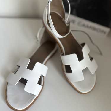 人気☆【HERMES】サンダル Santorini Blanc ホワイト レディース Santorini sandal | Hermès USA