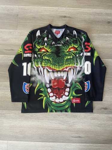 も*と様 supreme Dragon Hockey Jersey Supreme Dragon Hockey Jersey Black Men's - FW20 - US