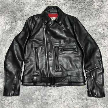 Lewis Leathers × HYS × RAMONES Genuine Leather Motorcycle Ramones Leather Jacket | eBay