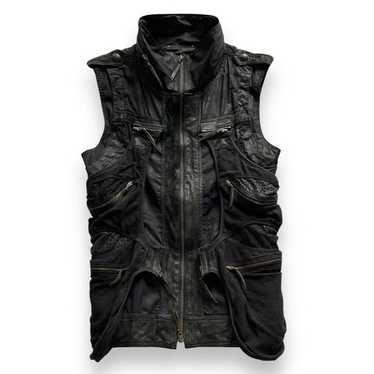 14th Addiction レザーベスト　KMRII好きにも 14th addiction leather jacket - Gem