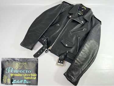 古着 70s Schott Bros 「Perfecto」 613 1スター パデッド 本革