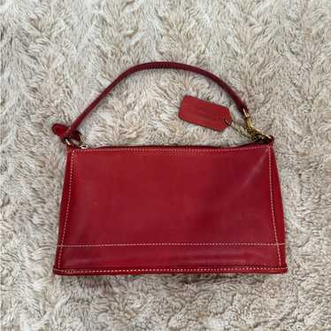 バッグ 00s old coach 9311 handbag y2k archive Vintage Coach 9311 Bleeker Demi Red Top Handle Handbag