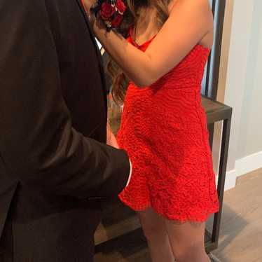 Angel Biba Lacey Red Dress