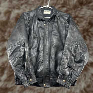 Vintage leather biker jacket valentino - Gem