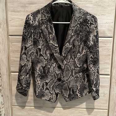 Express Collection Python Print Blazer - image 1