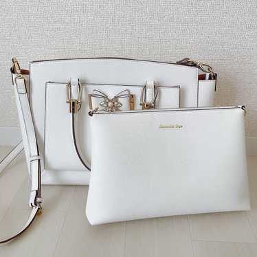 Samantha Vega 2WAY Shoulder Hand Bag Lace up Heart Bijou