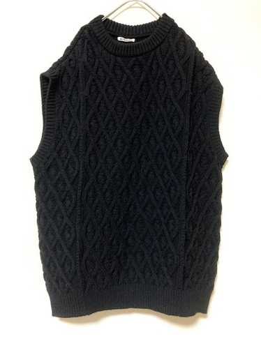 【AURALEE】Hard Twist Double Cloth Vest Auralee Double Cloth Hard Twist Carsey Blouson - Black