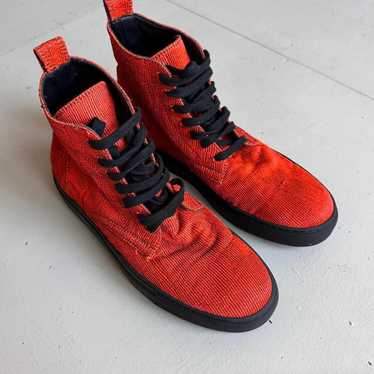 ANN DEMEULEMEESTER USED加工 ハイカット スニーカー ANN DEMEULEMEESTER USED加工 ハイカット スニーカー アンドゥ
