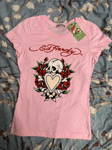 Ed hardy pink tee - Gem