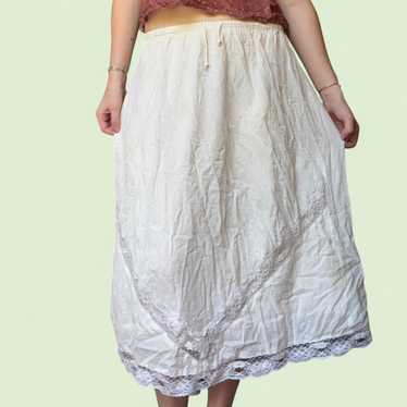 Women's Skirt - White/Cream - One size – White la… - image 1
