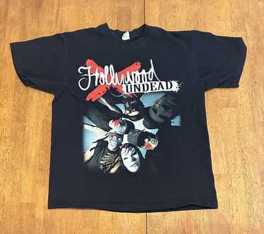 4⬛︎HOLLYWOOD UNDEAD Tシャツ ブラック Hot Topic Hollywood Undead Black Unisex Band T-Shirt Retro