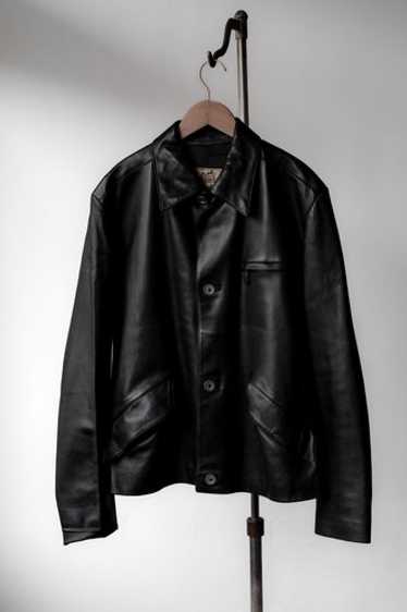 HERMÈS エルメス　マルジェラ期　Black Lambskin Jacket HERMES(エルメス) マルジェラ期ジャケット ブラック サイズ 40