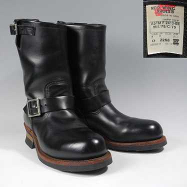 1990s Red Wing 2268 Engineer Boots 9 1/2 D !! / PT91 茶芯