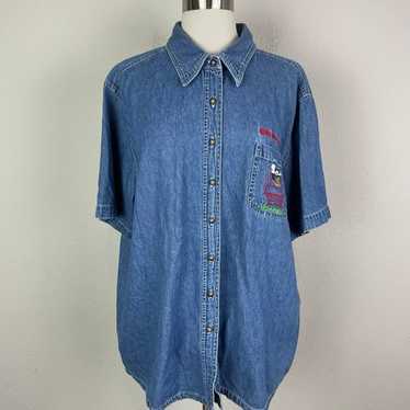 Vintage peanuts denim shirt - Gem