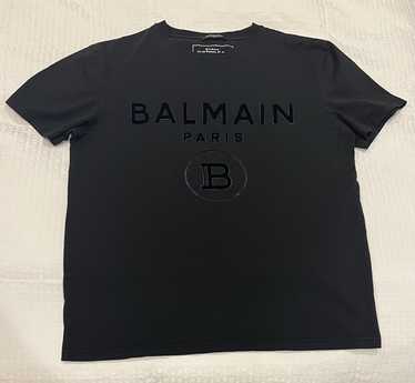 ⭐︎極美品 BALMAIN ブラック ロゴ Tシャツ L - メルカリ